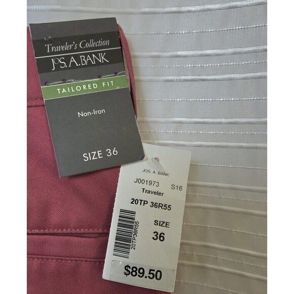 NWT Jos A Bank Travelers Collection Tailored Fit Shorts Dusty Red Men's 36x9 - Picture 3 of 10